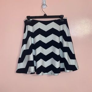 Express Chevron Cotton Circle Skirt